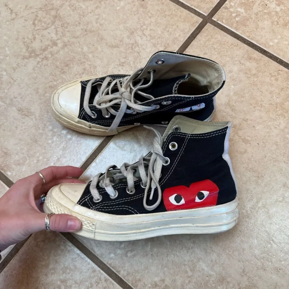 Converse Comme des Garcons PLAY size 5 women’s